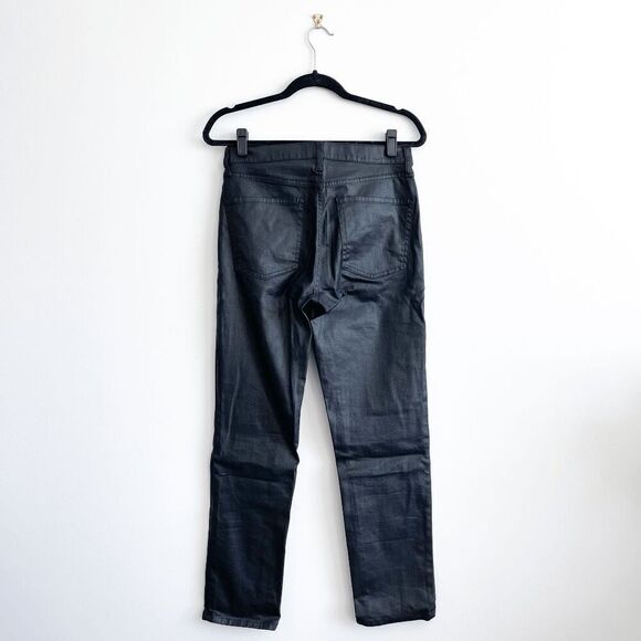 Banana Republic Womens High Rise Slim Coated Jeans Black Size 29 - Picture 2 of 9